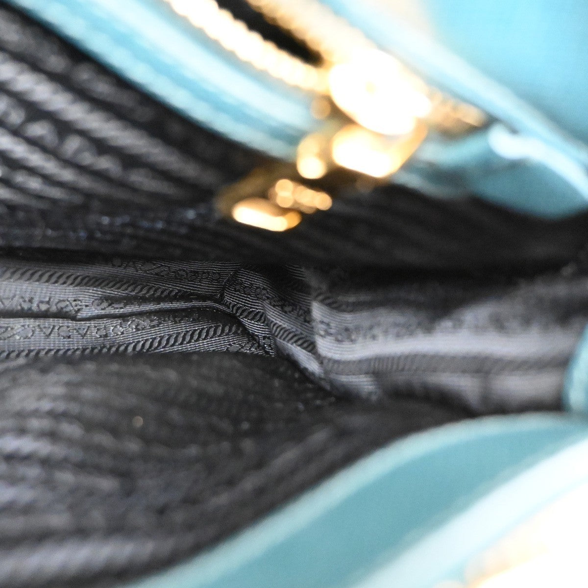 PRADA  Logo Hand Bag Saffiano Leather Green GHW Italy 28TA285
