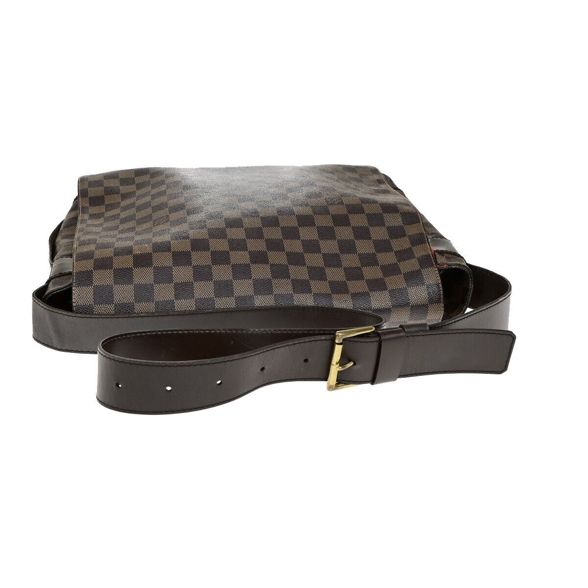 LOUIS VUITTON Bastille Shoulder Bag Damier Ebene Leather Brown N45258 70ED030