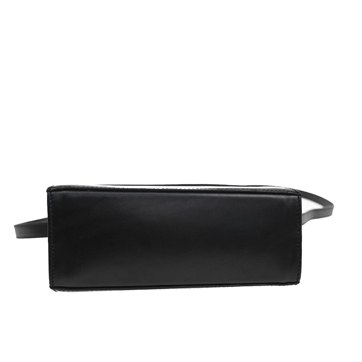 SALVATORE FERRAGAMO Logo Vara 2Way Hand Bag Canvas Leather Black GHW 85YH821