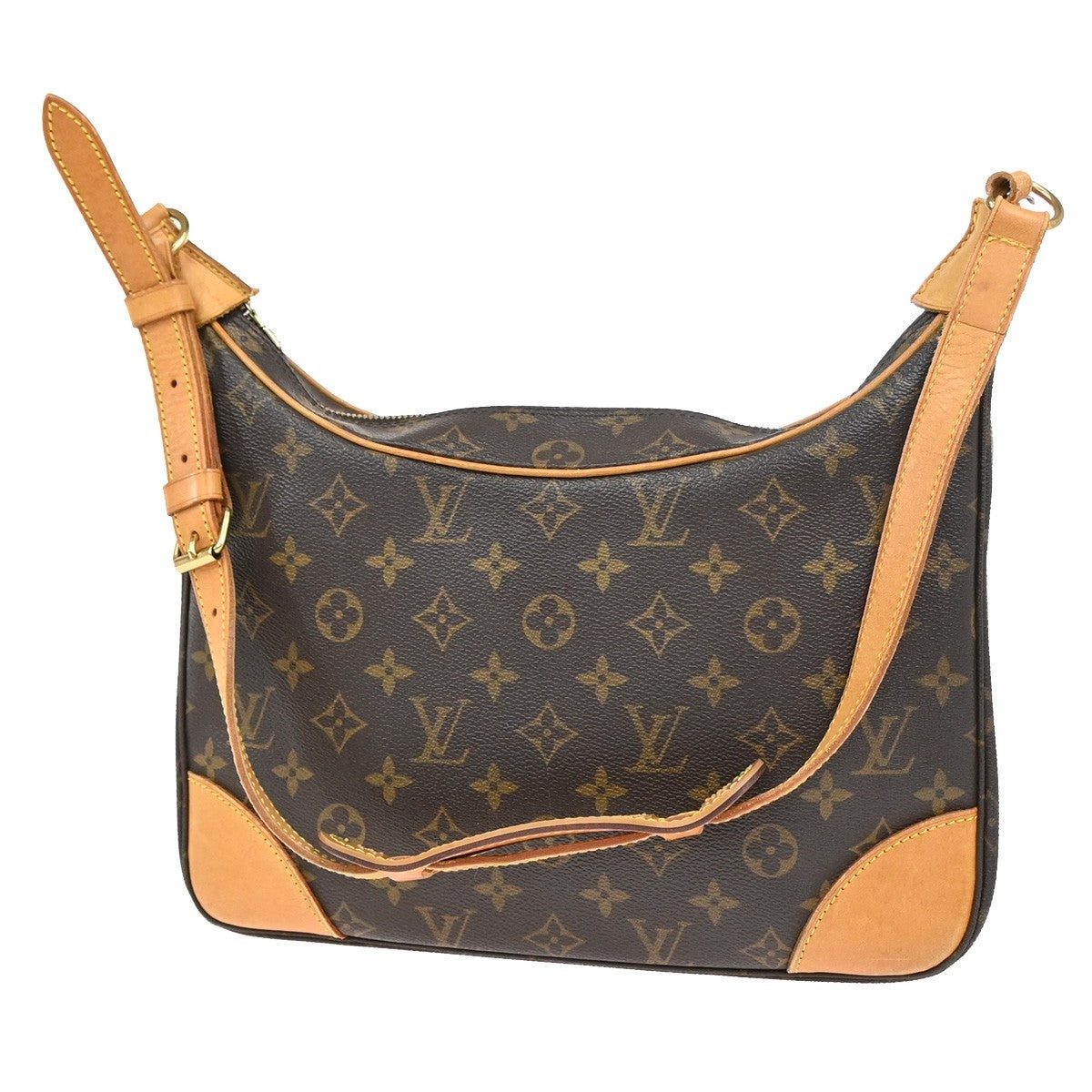 LOUIS VUITTON Boulogne 30 Shoulder Bag Monogram Leather Brown M51265 77YJ024