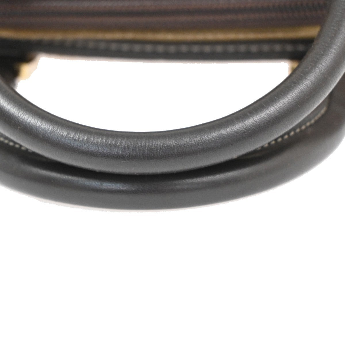 LOEWE Anagram logo Amazona 28 handbag suede Leather Brown Spain GHW 79KD096