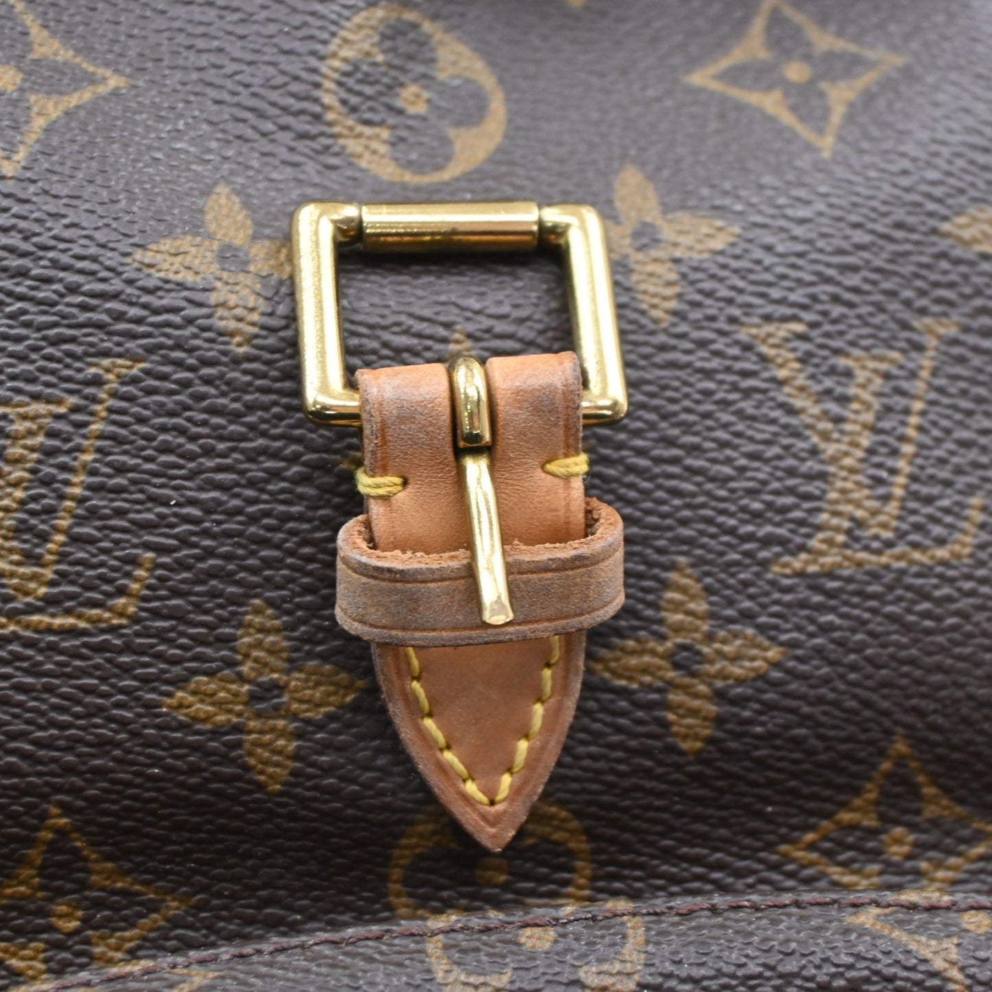 LOUIS VUITTON Montsouris MM Backpack Bag Monogram Leather Brown M51136 15KD121