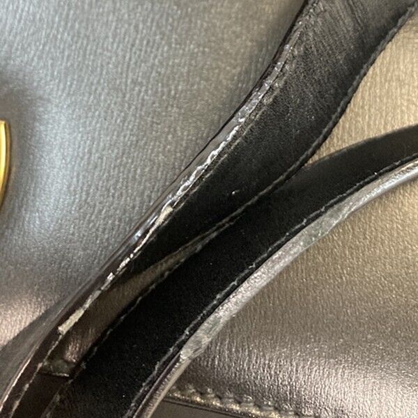 SALVATORE FERRAGAMO Gancini 2Way Shoulder Hand Bag Leather Black GHW 83EC641