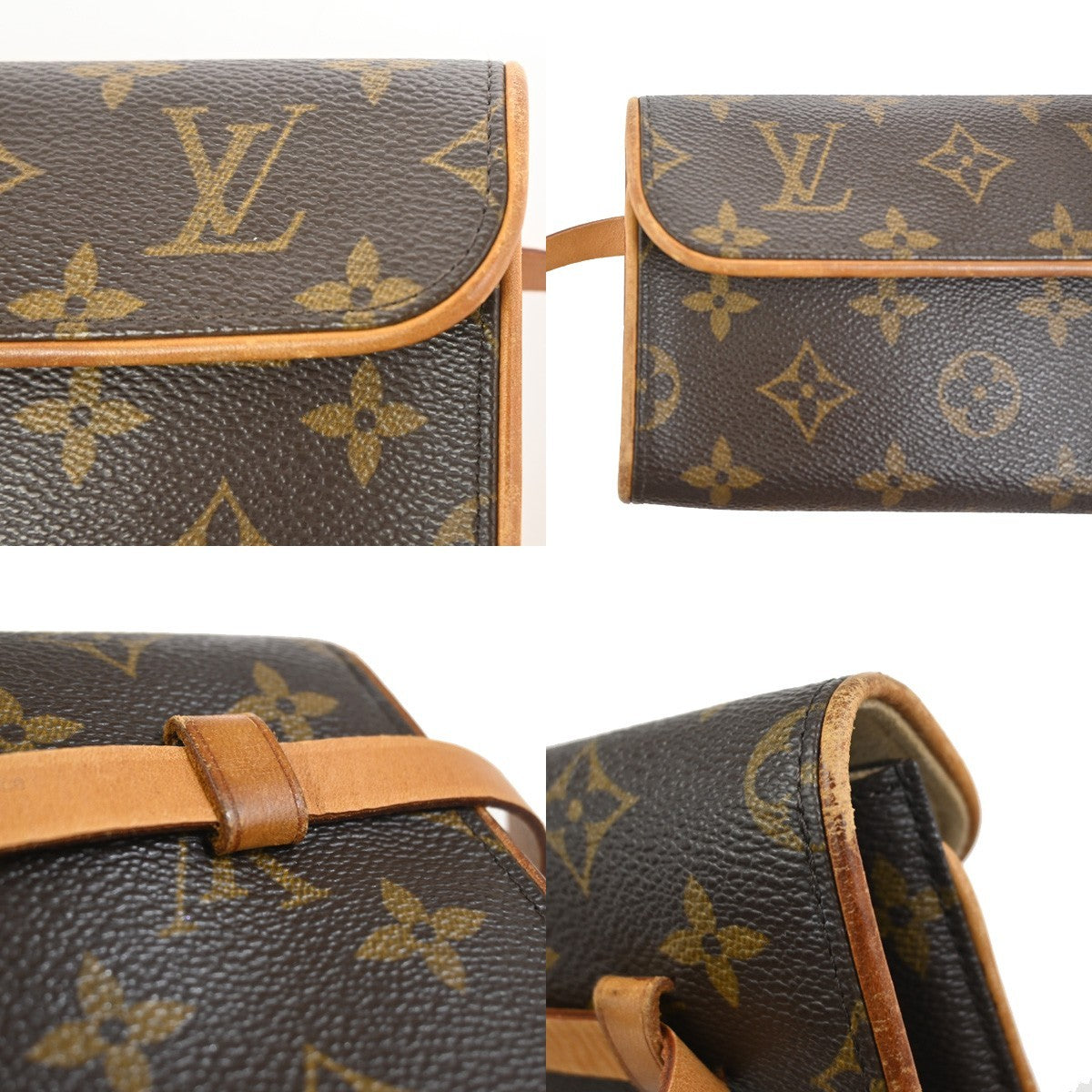 LOUIS VUITTON Pochette Florentine S Bum Bag Monogram Leather BN M51855 82ZA351
