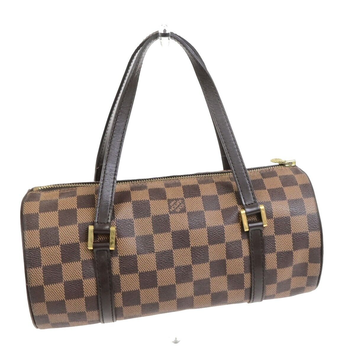 LOUIS VUITTON Papillon PM Hand Bag Damier Ebene Leather Brown N51304 77FB509