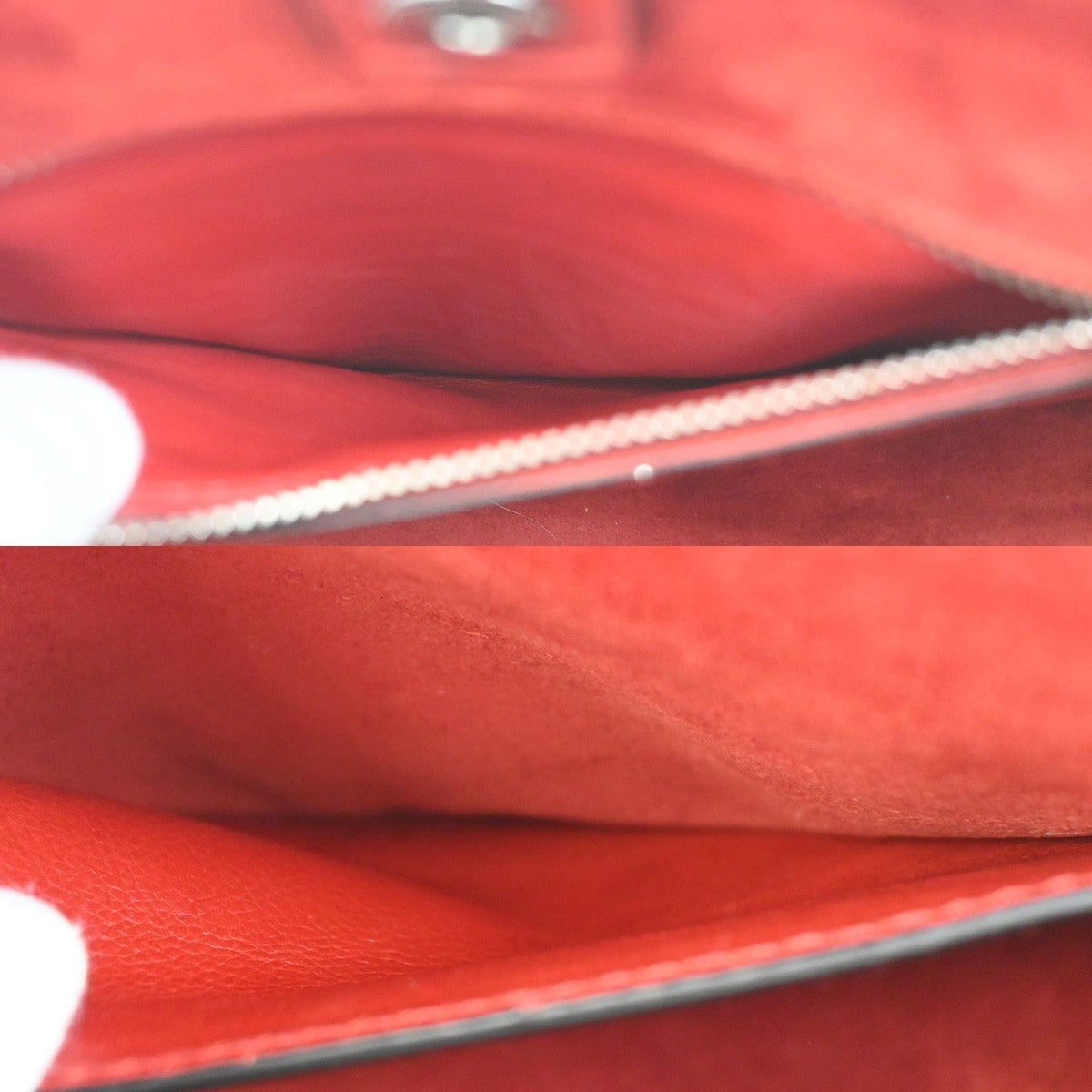 PRADA MILANO Triangle Logo 2Way Shoulder Hand Bag Leather Red SHW Italy 12ZA346