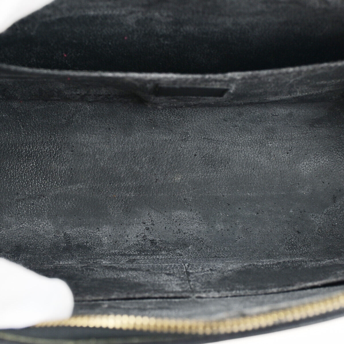 LOUIS VUITTON Logo Dauphine GM Cosmetic Pouch Epi Leather Black M48432 60YF470