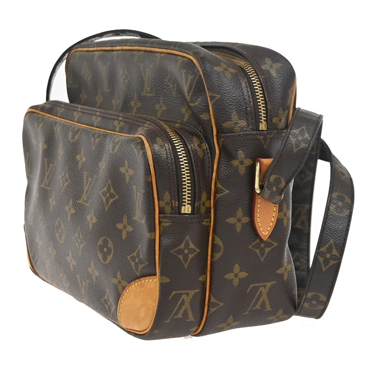 LOUIS VUITTON Nile Crossbody Shoulder Bag Monogram Leather Brown M45244 70KC827