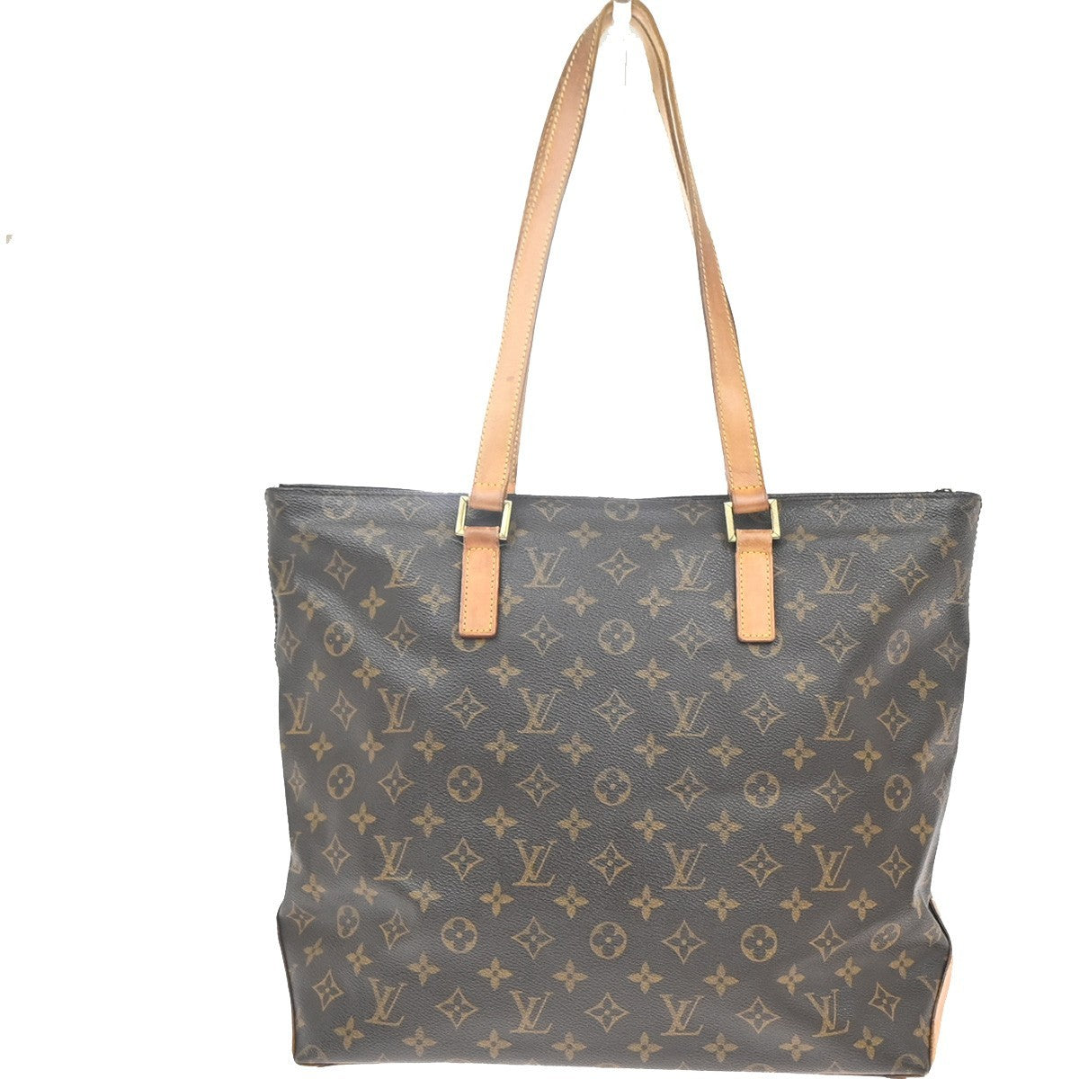 LOUIS VUITTON Cabas Mezzo Shoulder Bag Monogram Leather Brown M51151 82MA440