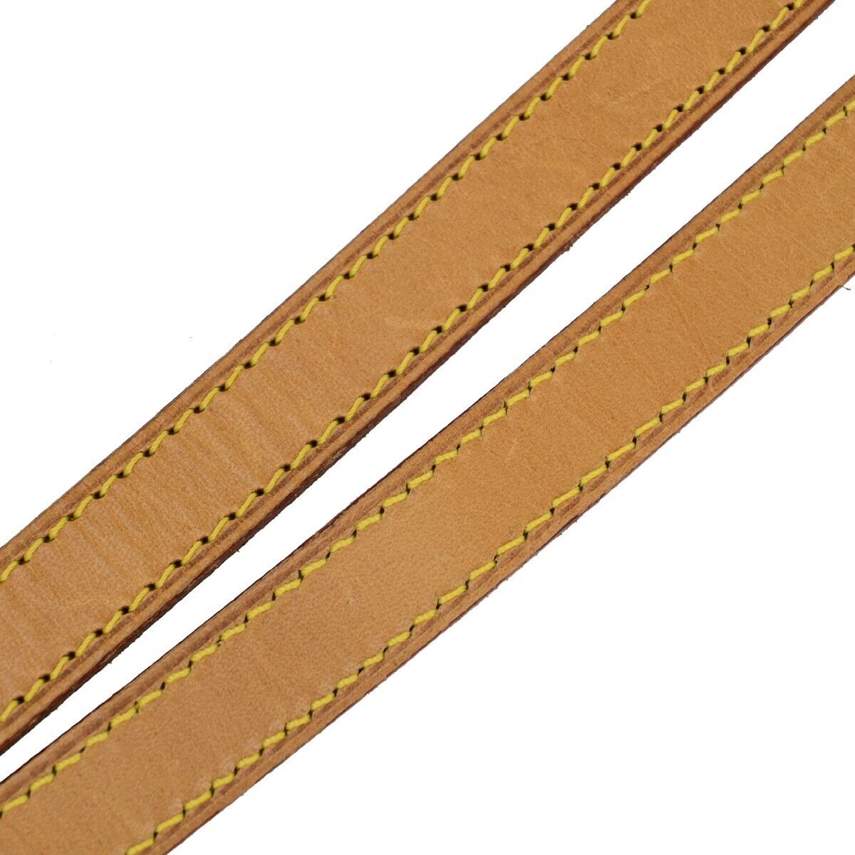 LOUIS VUITTON Logo Shoulder Strap Leather Brown Gold Bag Accessory 62EB482