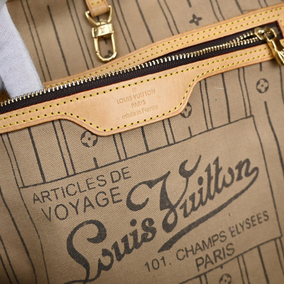 LOUIS VUITTON Neverfull GM Shoulder Tote Bag Monogram Leather BN M40157 27EF832