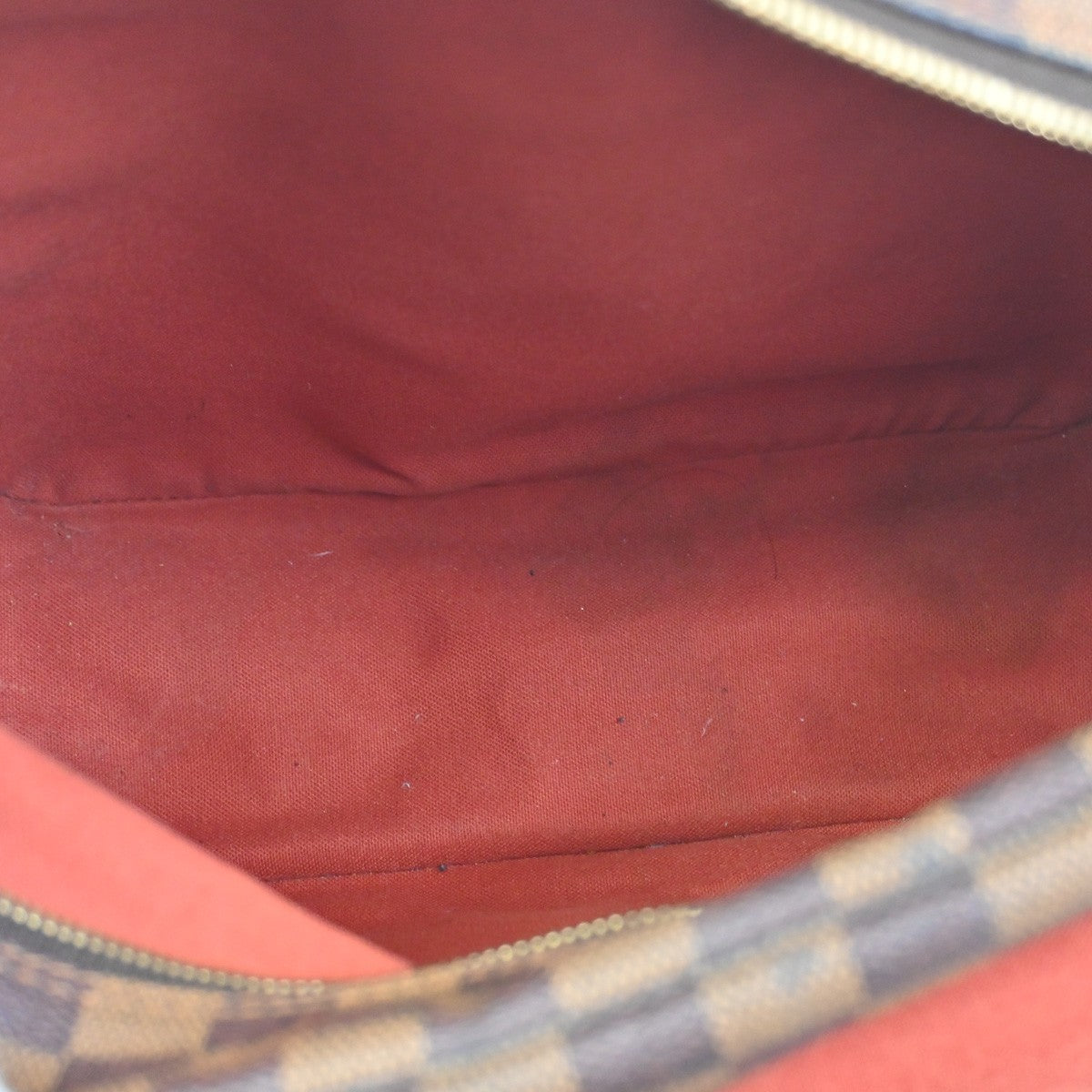 LOUIS VUITTON Naviglio Shoulder Bag Damier Ebene Leather Brown N45255 66CA753