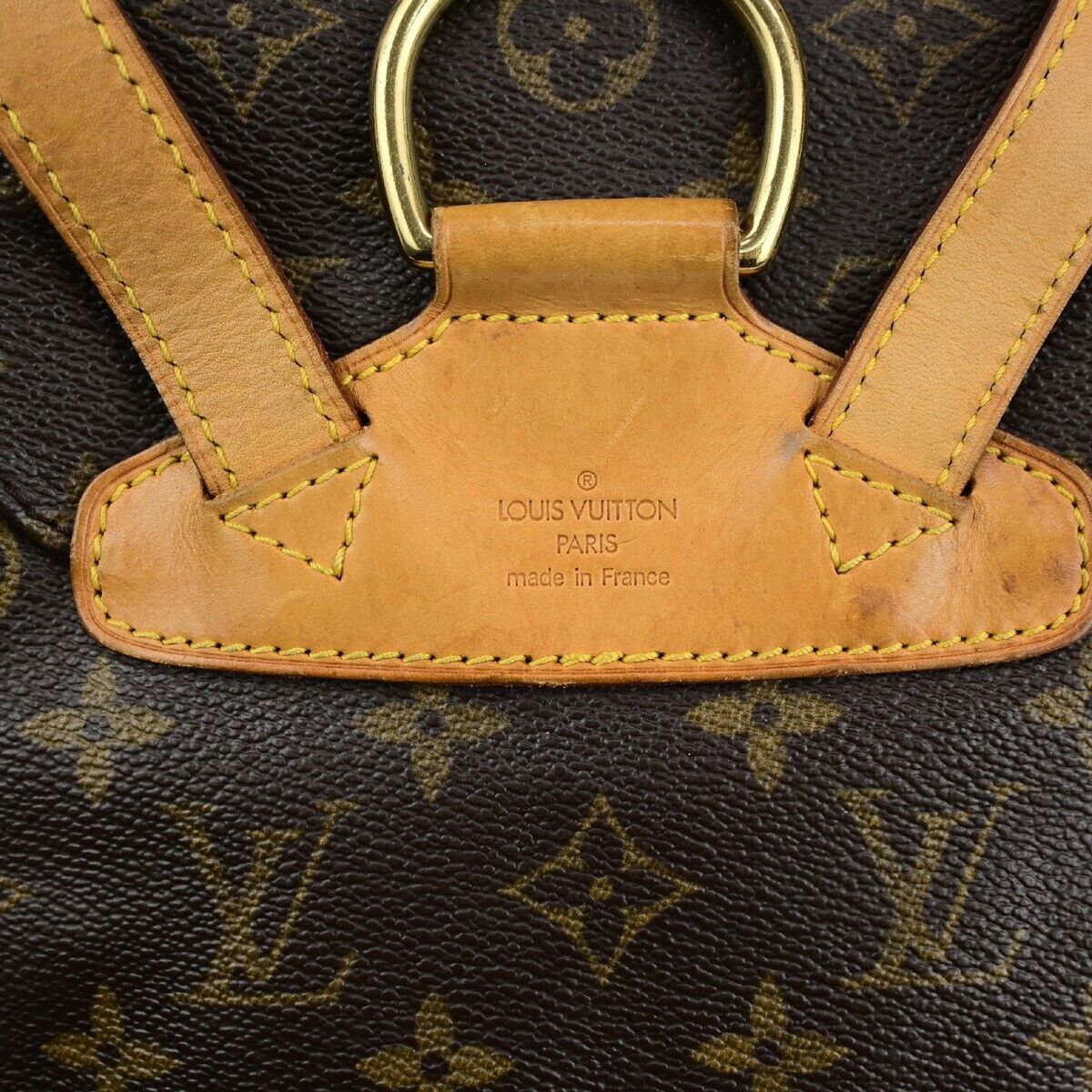 LOUIS VUITTON Montsouris MM Backpack Bag Monogram Leather Brown M51136 79SJ596