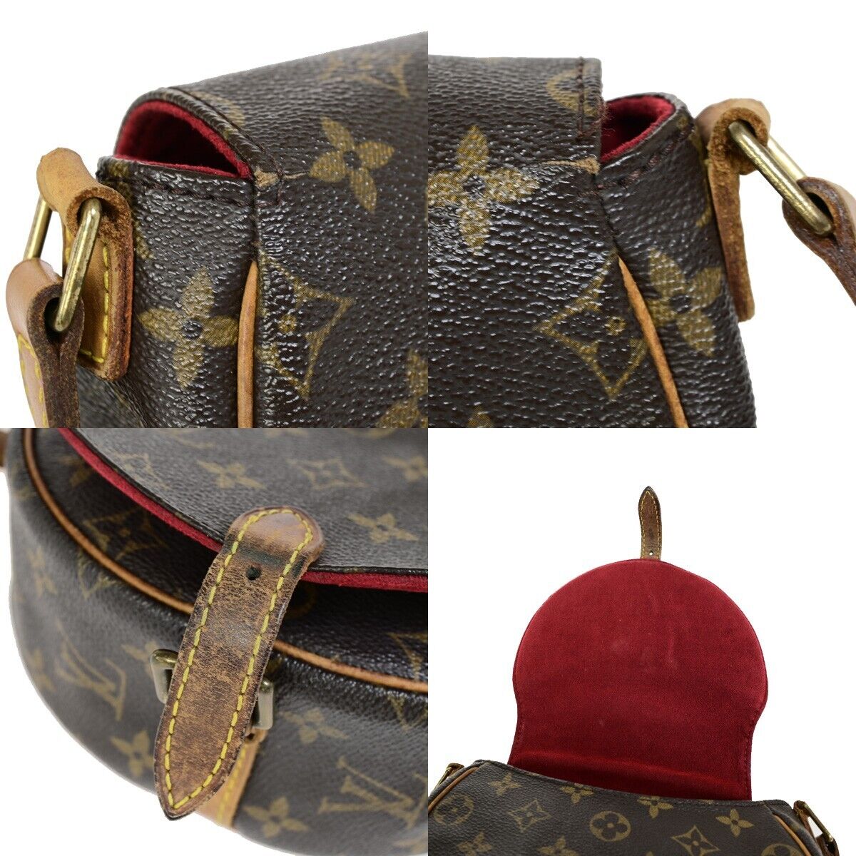 LOUIS VUITTON LV Tambourine Shoulder Bag Monogram Leather Brown M51179 73HC027