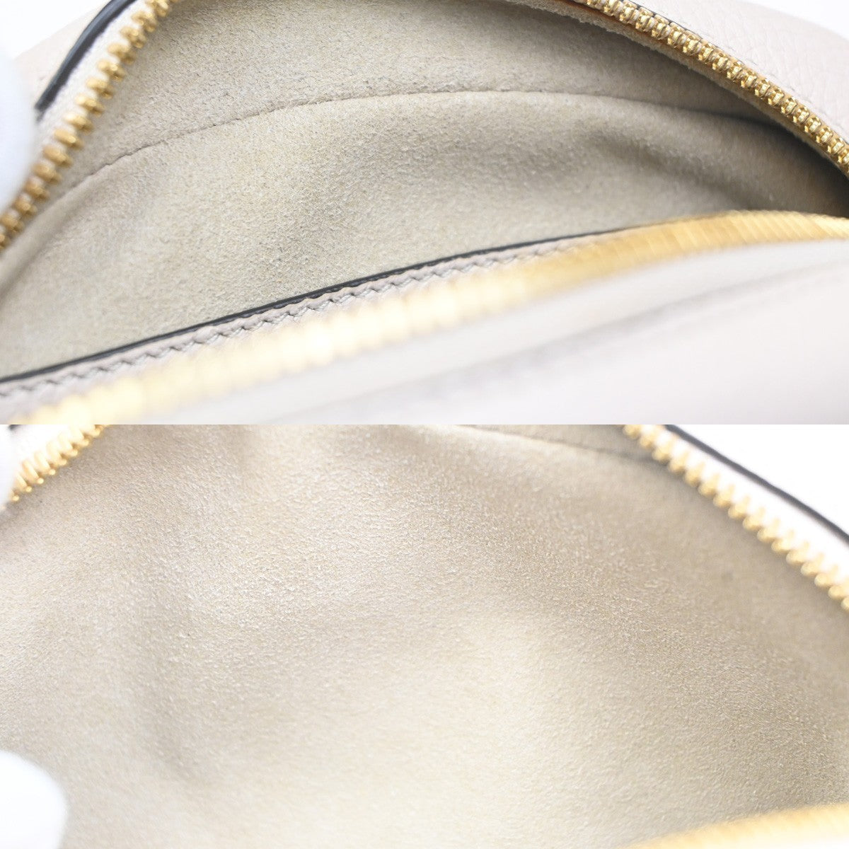 SALVATORE FERRAGAMO Logo Gancini Mini Shoulder Bag Leather White GWH 38KC405