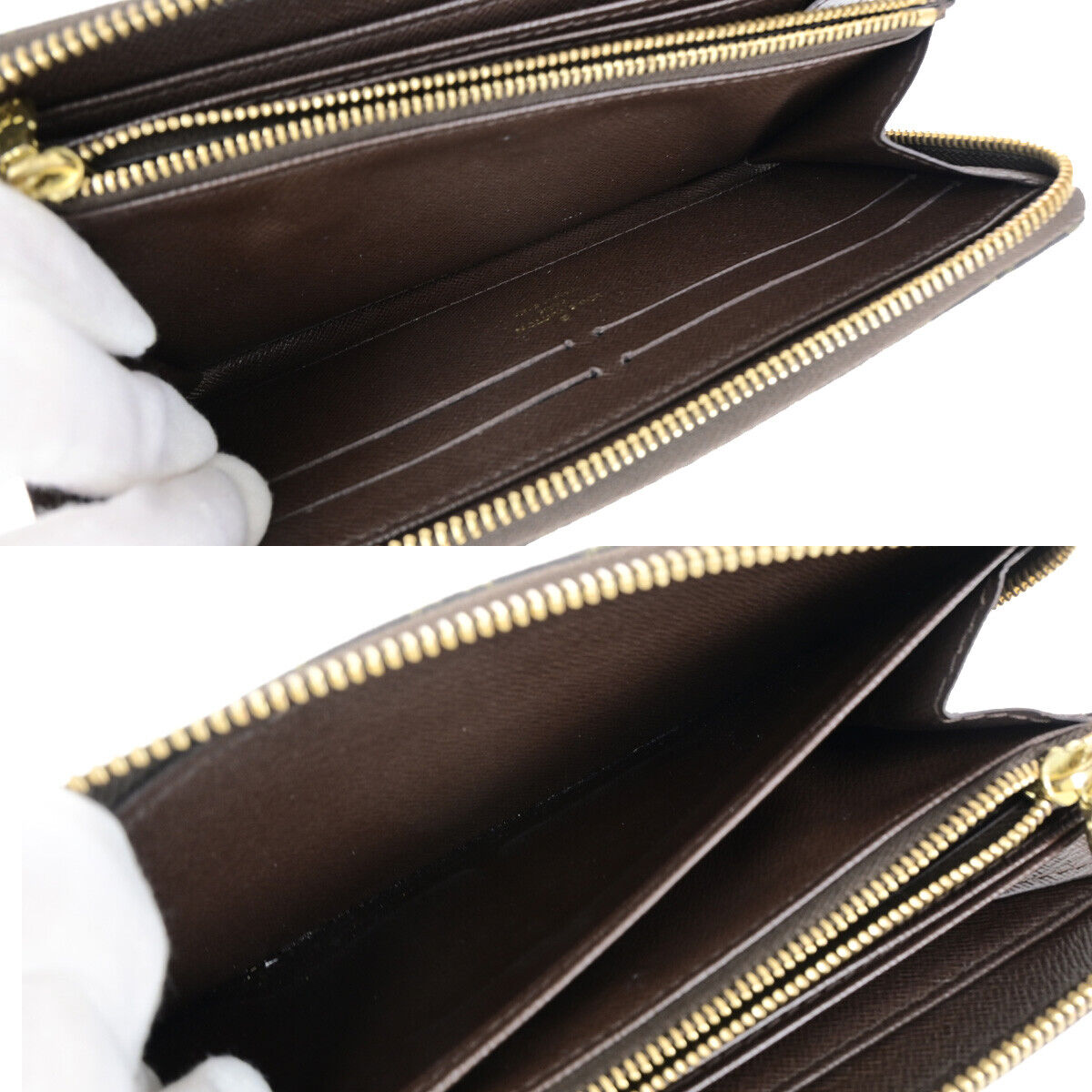 LOUIS VUITTON Zippy Wallet Monogram Mini Lin Canvas Leather BN M95235 69YF036