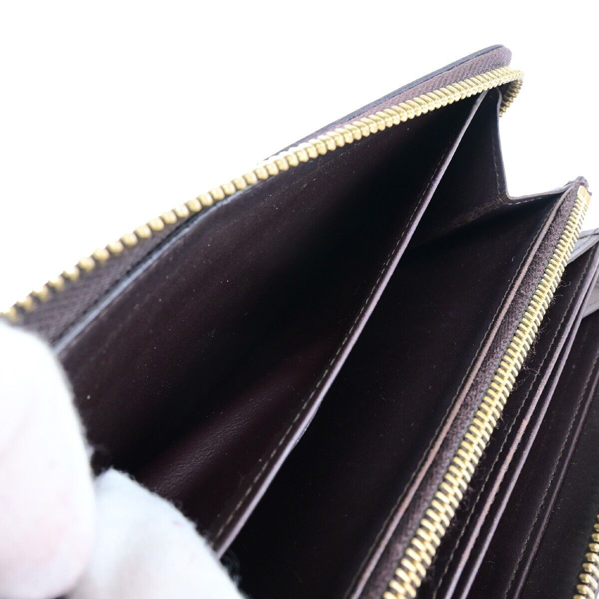LOUIS VUITTON Zippy Long Wallet Monogram Vernis Leather Amarante M93522 67EB376