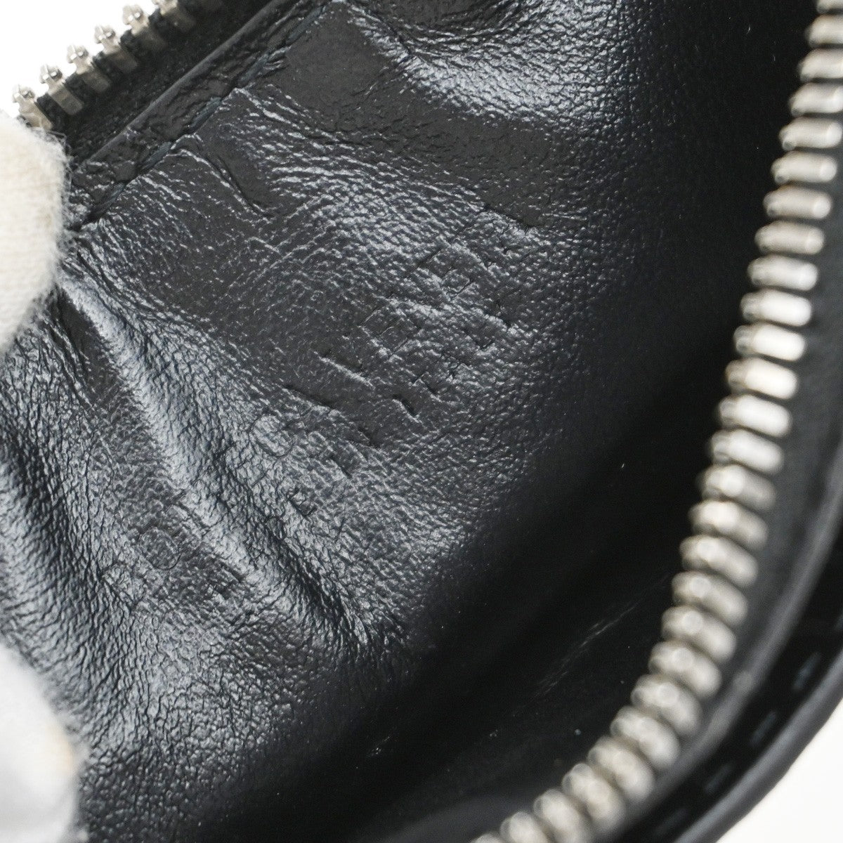 BOTTEGA VENETA Logo Intrecciato Coin Case Wallet Leather Black Italy 65EF860