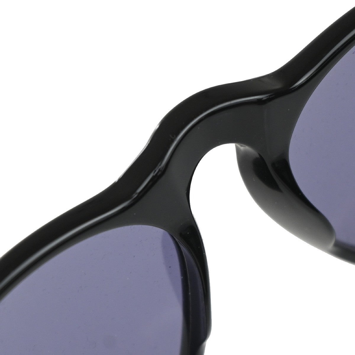 CHANEL CC Logos Sunglasses Eye Wear Plastic Black Navy 01452 63RQ046