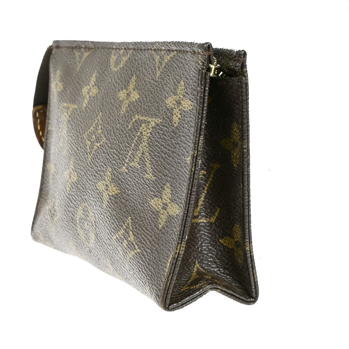 LOUIS VUITTON Poche Toilette 15 Clutch Pouch Bag Monogram Leather M47546 01YG504
