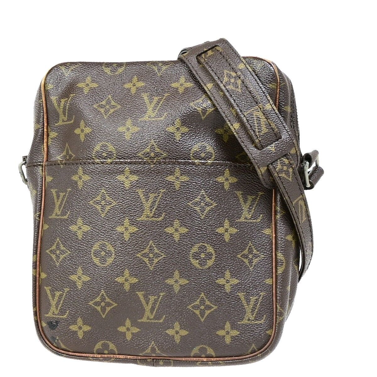 LOUIS VUITTON Petit Marceau Shoulder Bag Monogram Leather Brown M40264 04EB431