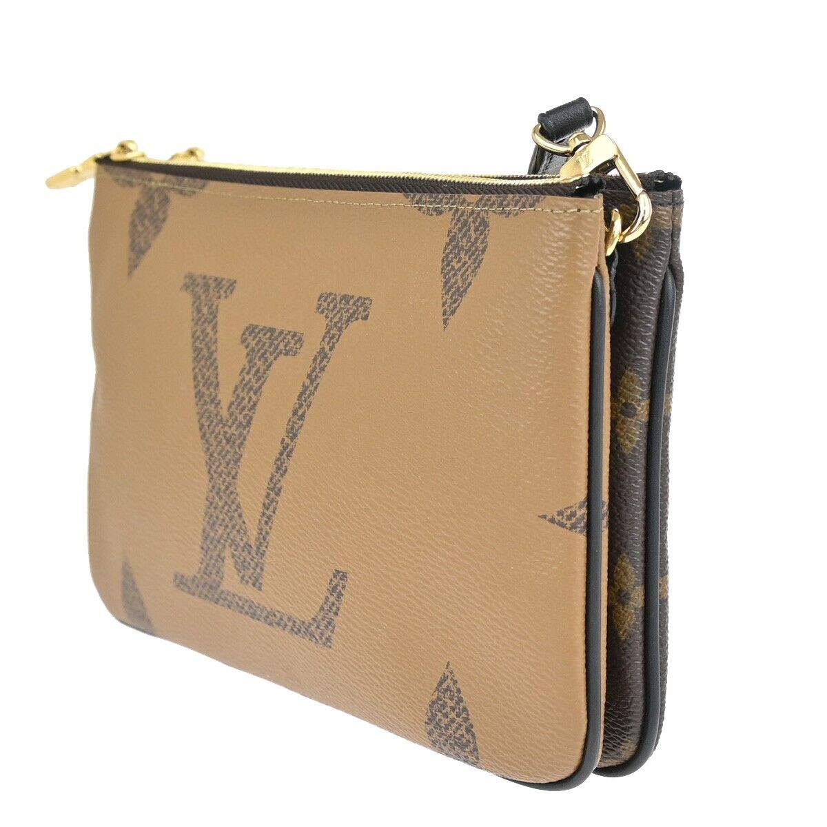 LOUIS VUITTON Pochette Double Zip Shoulder Bag Monogram Reverse M69203 685RJ731