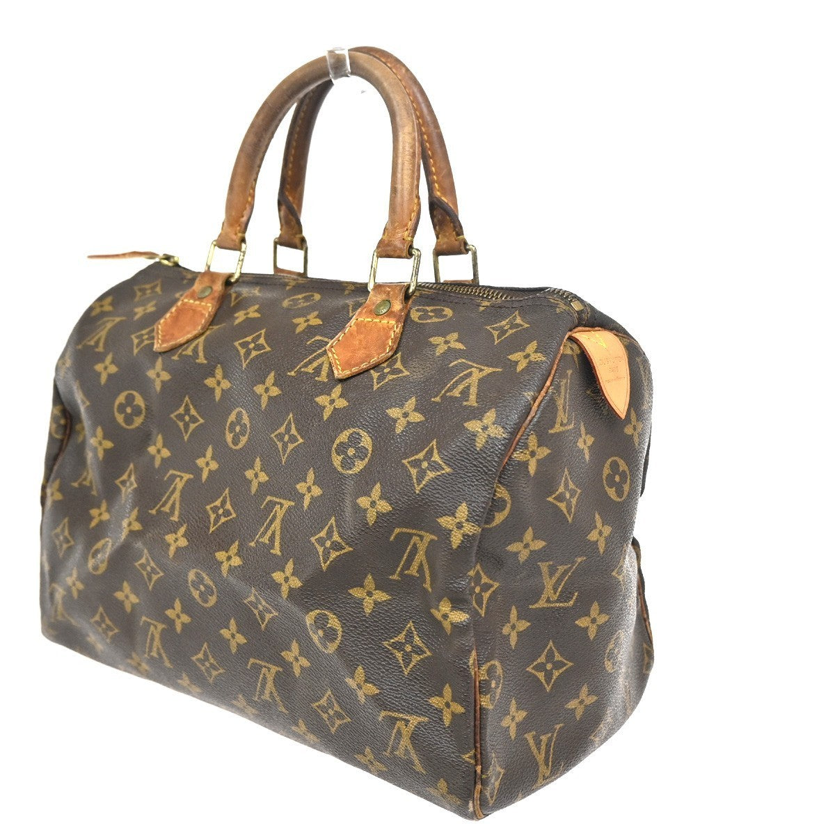 LOUIS VUITTON Speedy 30 Travel Hand Bag Monogram Leather Brown M41526 76CA659