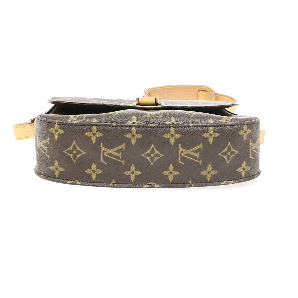 LOUIS VUITTON Saint Cloud GM Shoulder Bag Monogram Leather Brown M51242 39YJ254