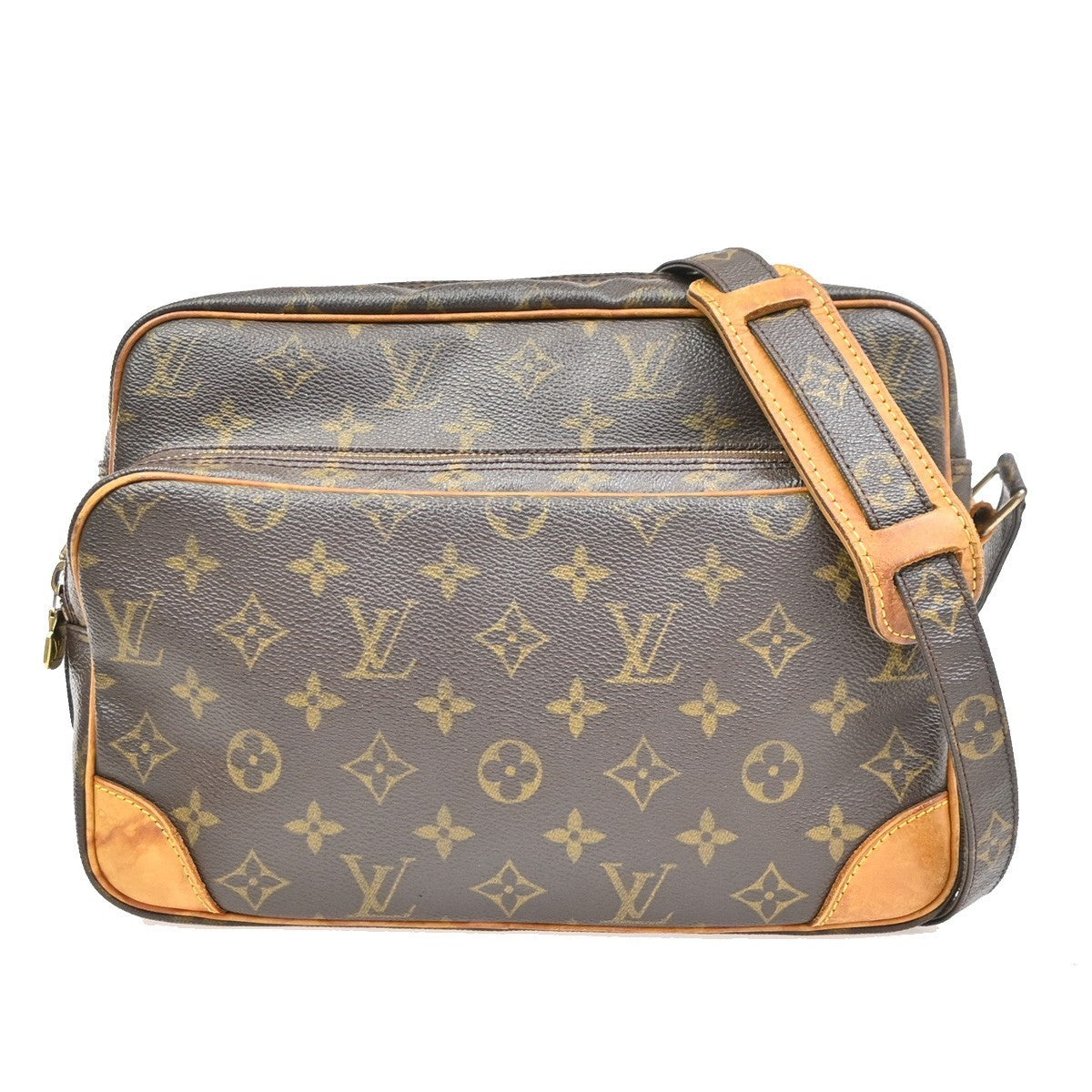 LOUIS VUITTON Nile Crossbody Shoulder Bag Monogram Leather Brown M45244 81KD175