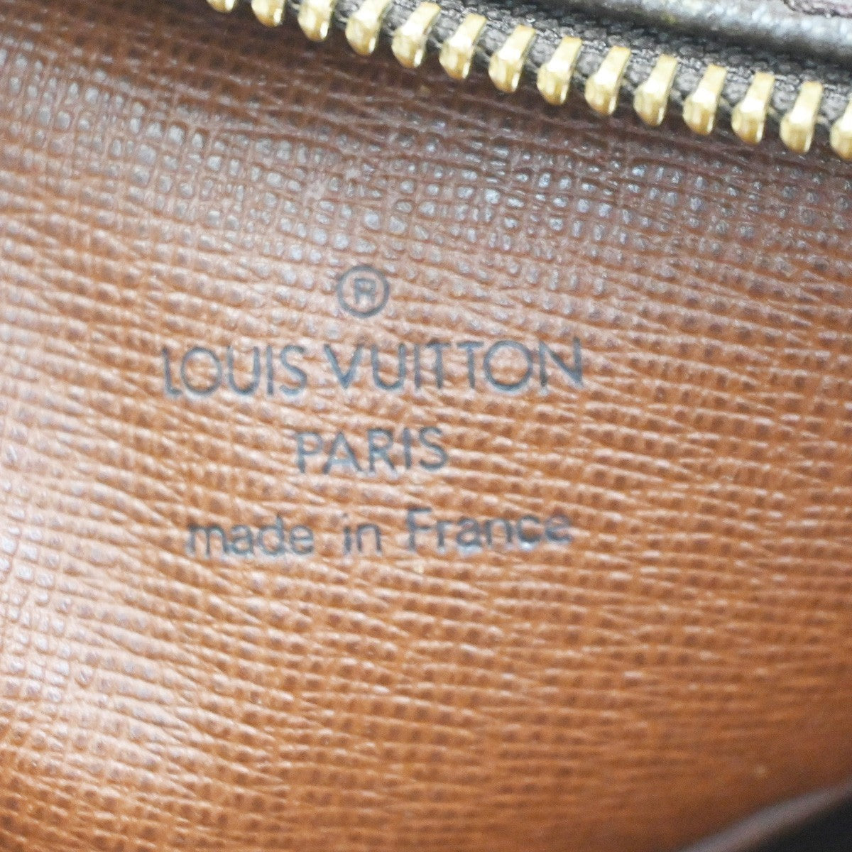 LOUIS VUITTON Danube Shoulder Bag Monogram Leather Brown France M45266 39CA956
