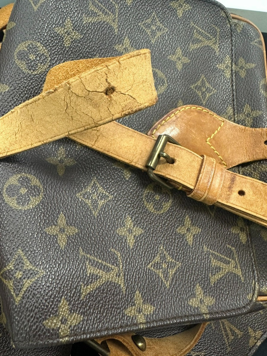 LOUIS VUITTON Cartouchiere MM Shoulder Bag Monogram Leather Brown M51253 31CA716