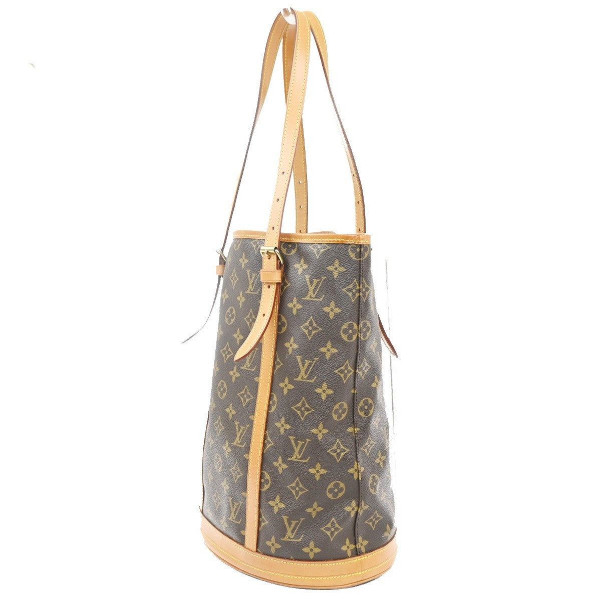 LOUIS VUITTON BUCKET GM Shoulder Tote Bag Monogram Leather Brown M42236 39SA072