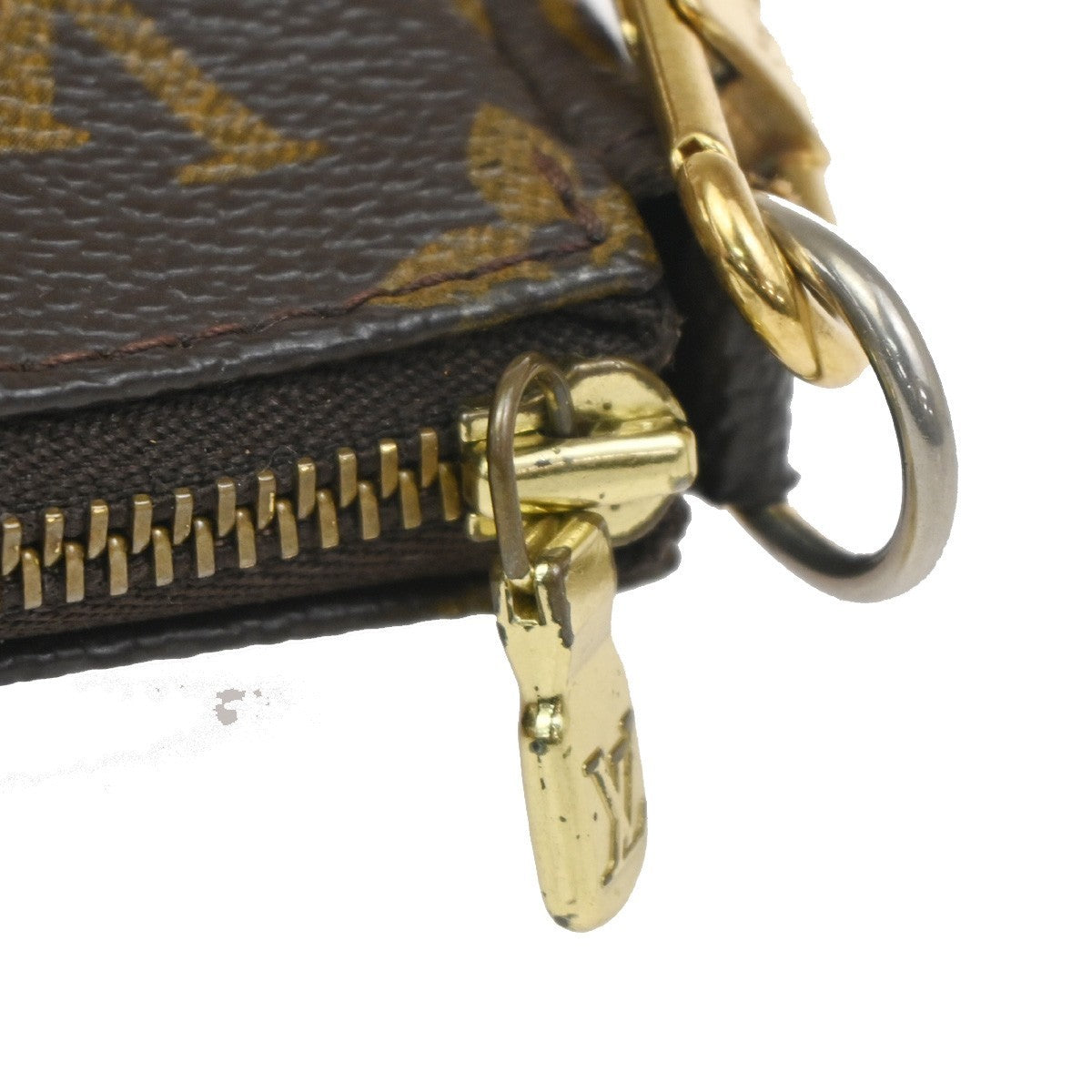 LOUIS VUITTON Pochette Accessoires Hand Bag Monogram Leather BN M51980 18CA666