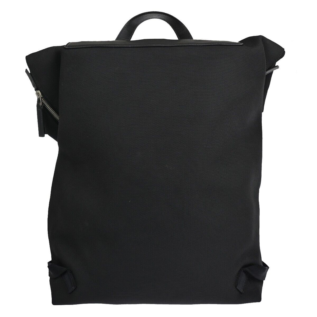GUCCI Logo Sherry Backpack Bag Canvas Leather Black SHW Made in Italy 50EA811