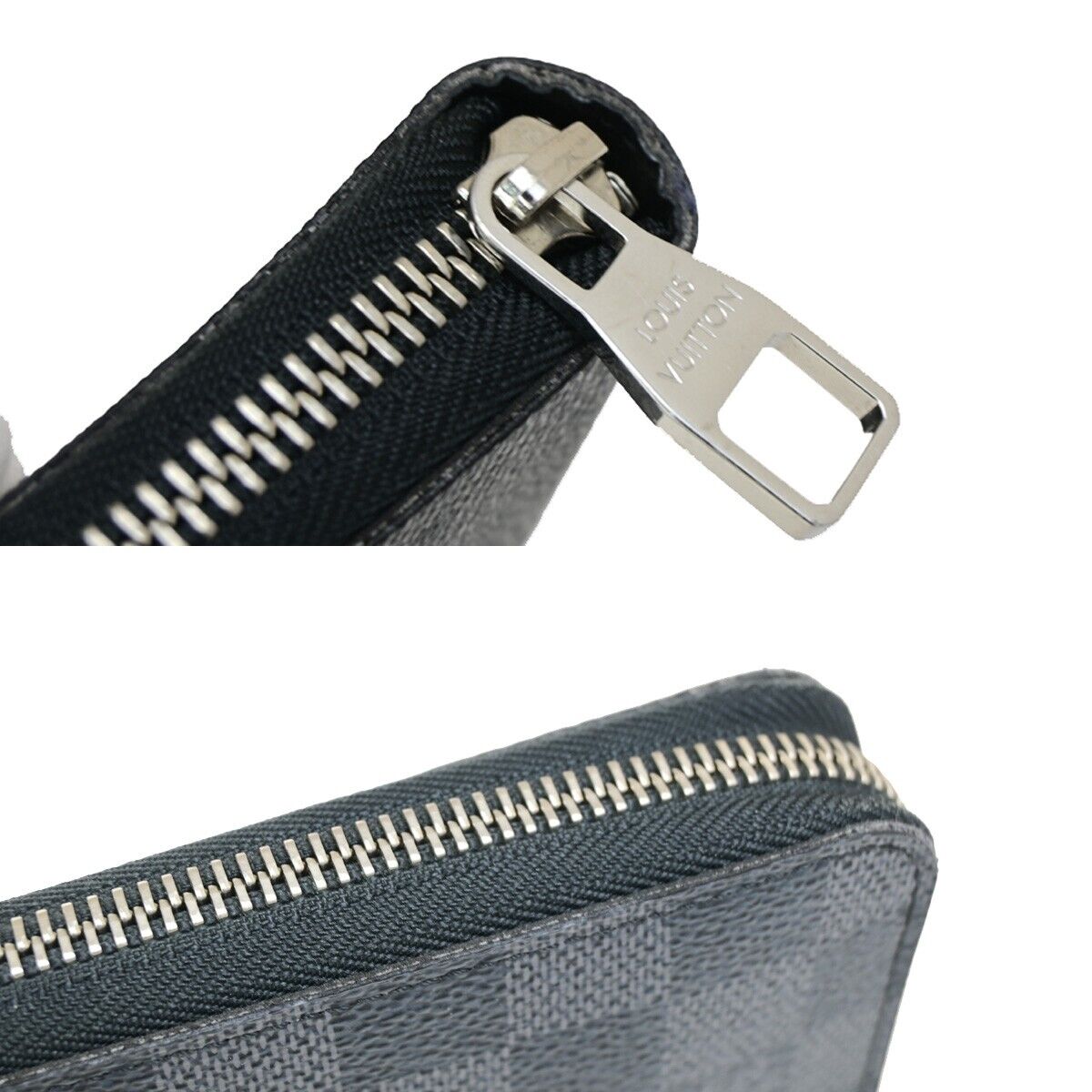 LOUIS VUITTON Zippy Organizer Long Bifold Wallet Damier Graphite N63077 14KA398