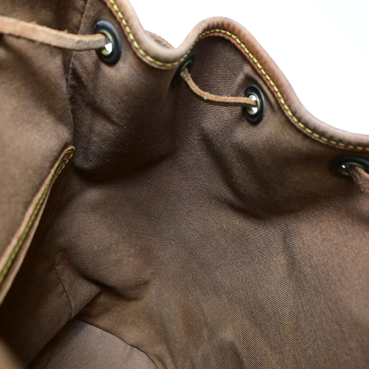LOUIS VUITTON Montsouris GM Backpack Bag Monogram Leather Brown M51135 77YE693