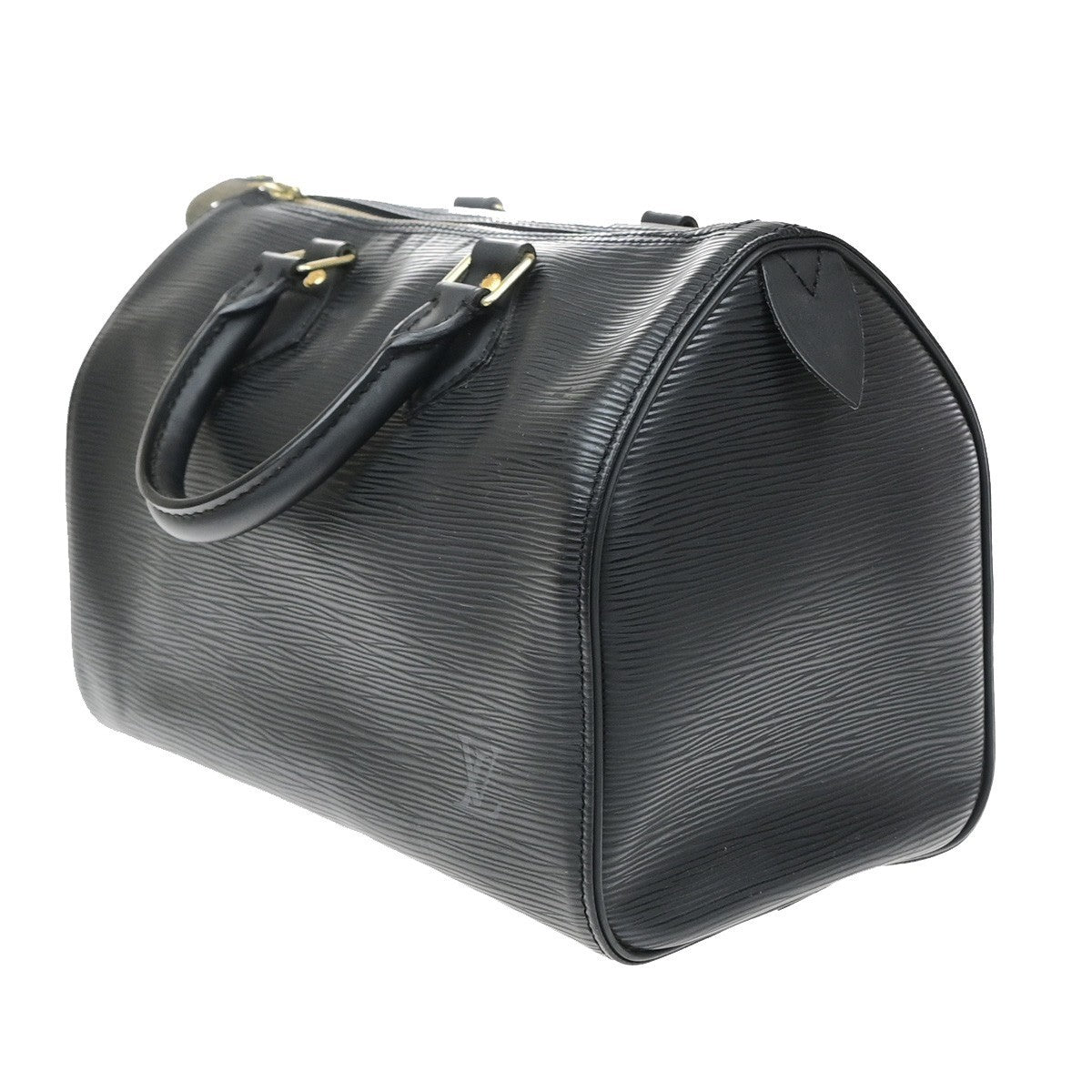 LOUIS VUITTON LV Speedy 25 Travel Hand Bag Epi Leather Black M59032 16MA703