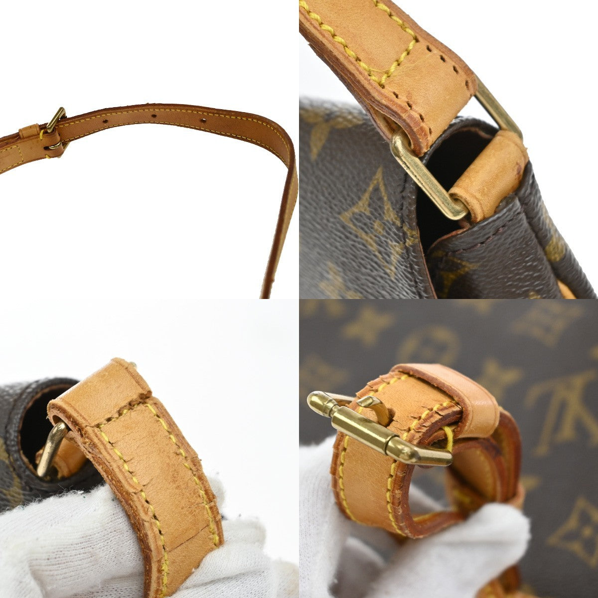 LOUIS VUITTON LV Musette Salsa Short Shoulder Bag Monogram Brown M51258 30KB297