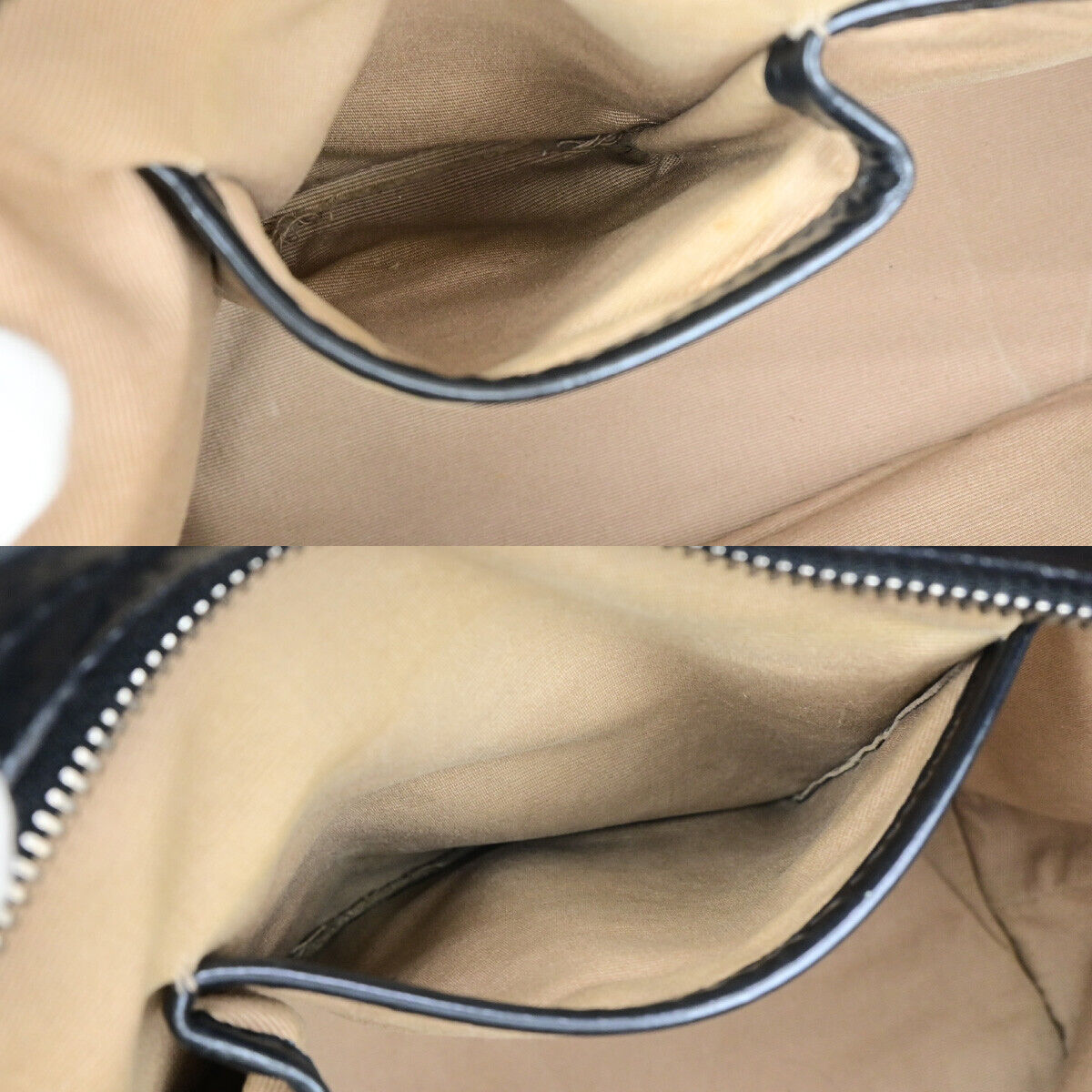 BURBERRY Logo Nova Check Shoulder Tote Bag PVC Leather Beige Black 63YE708