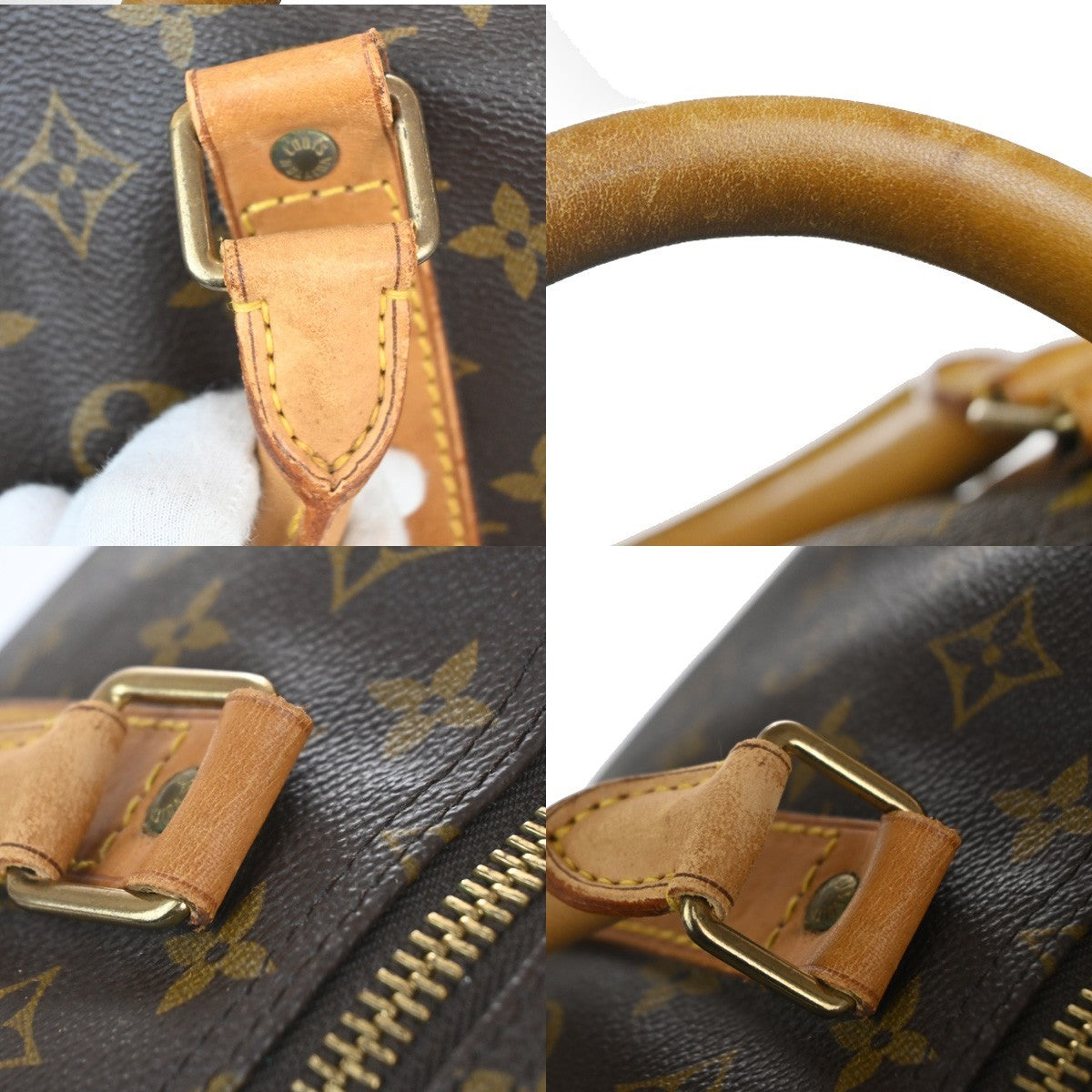 LOUIS VUITTON Keepall 60 Travel Hand Bag Monogram Leather Brown M41422 74YH945
