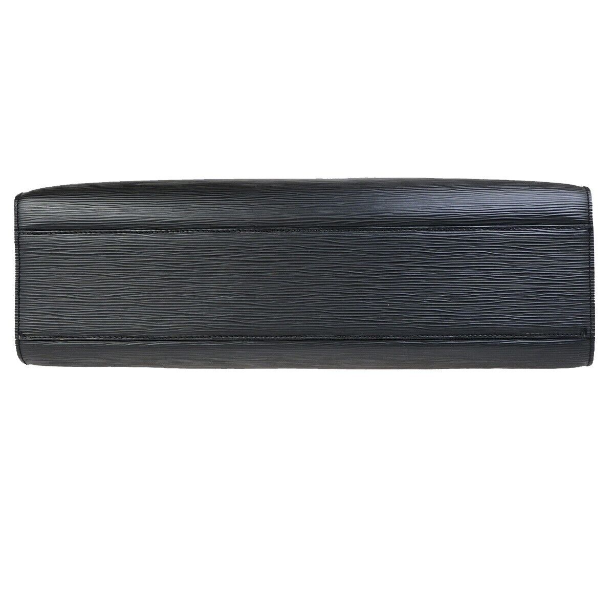 LOUIS VUITTON LV Logo Sorbonne Hand Bag Epi Leather Black France M54512 35ED052