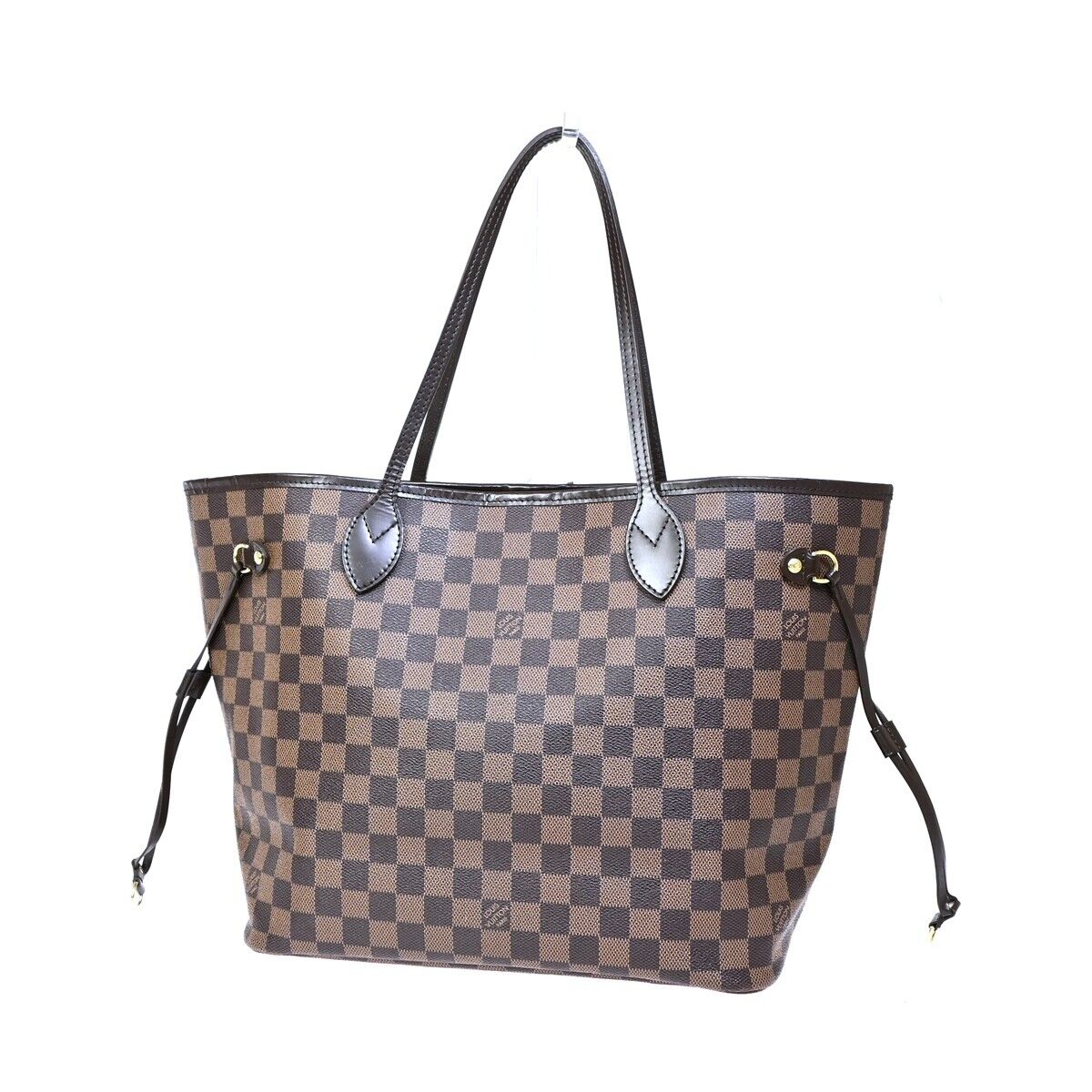 LOUIS VUITTON Neverfull MM Shoulder Bag Damier Ebene Leather BN N51105 29SJ002