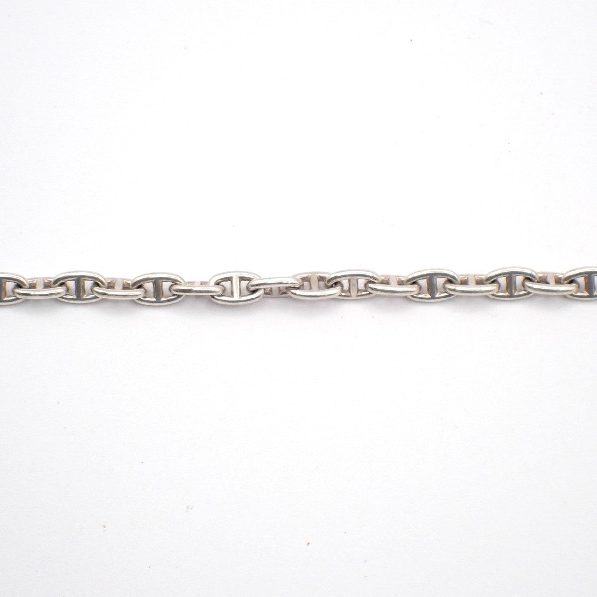 HERMES Logo Chaine D'ancre TPM Chain Bracelet  28 Link Silver Ag925 396LC630