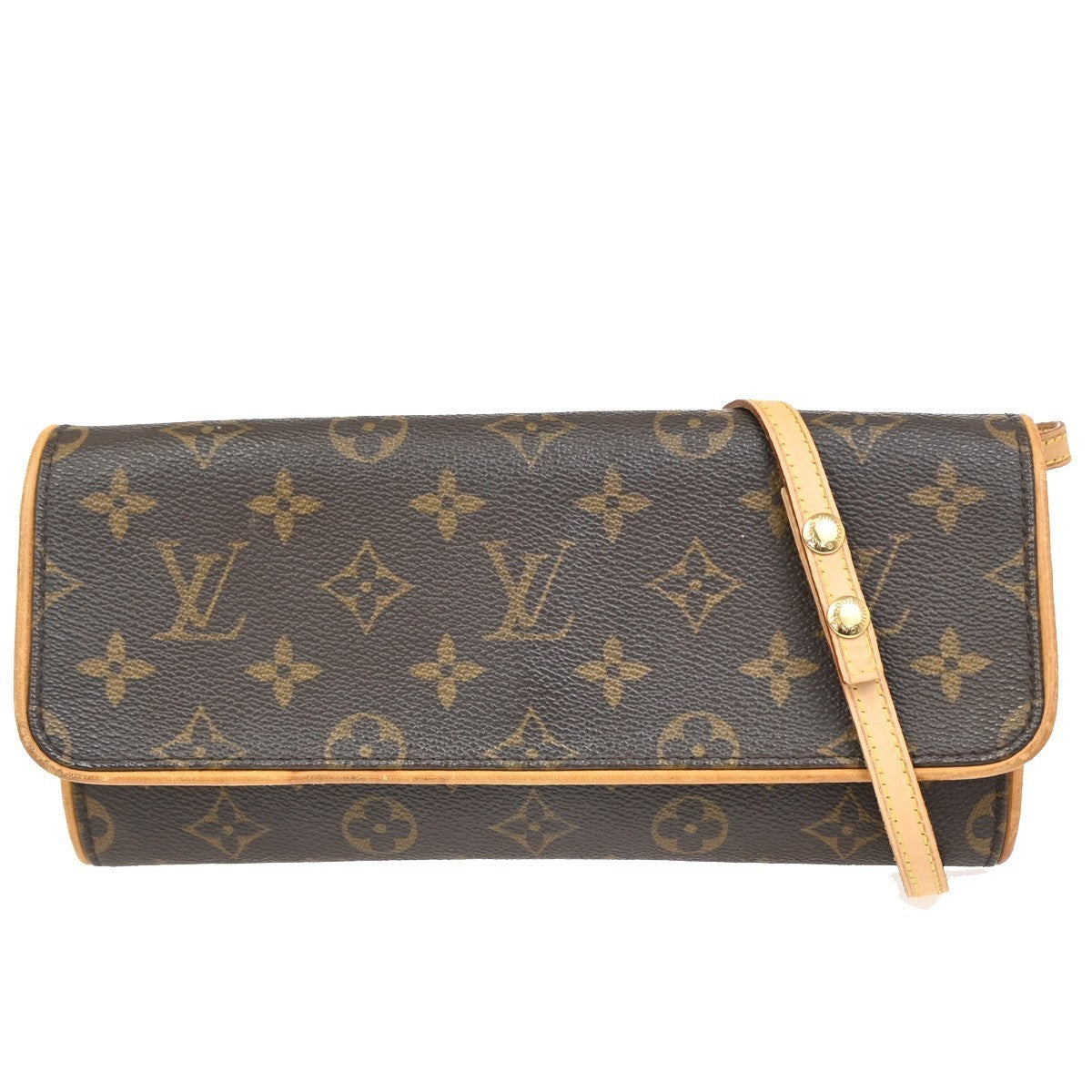 LOUIS VUITTON Pochette Twin GM 2Way Shoulder Bag Monogram Brown M51852 87MA274