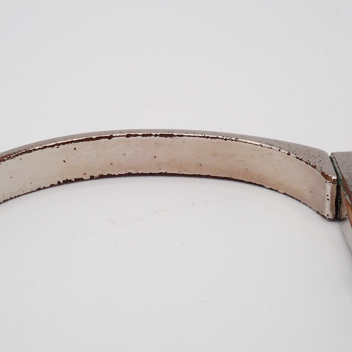 LOUIS VUITTON Nanogram Cuff Bracelet Metal Silver Italy SHW M68087 07ZA296
