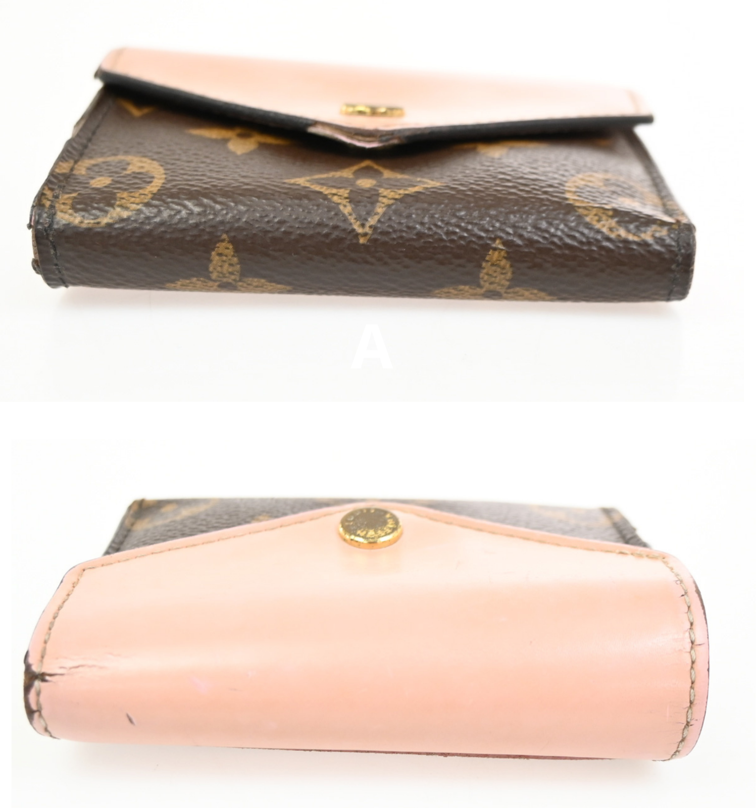 LOUIS VUITTON LV Logo 3 Set Wallet PM Agenda Vernis Monogram Leather BN 67KC672