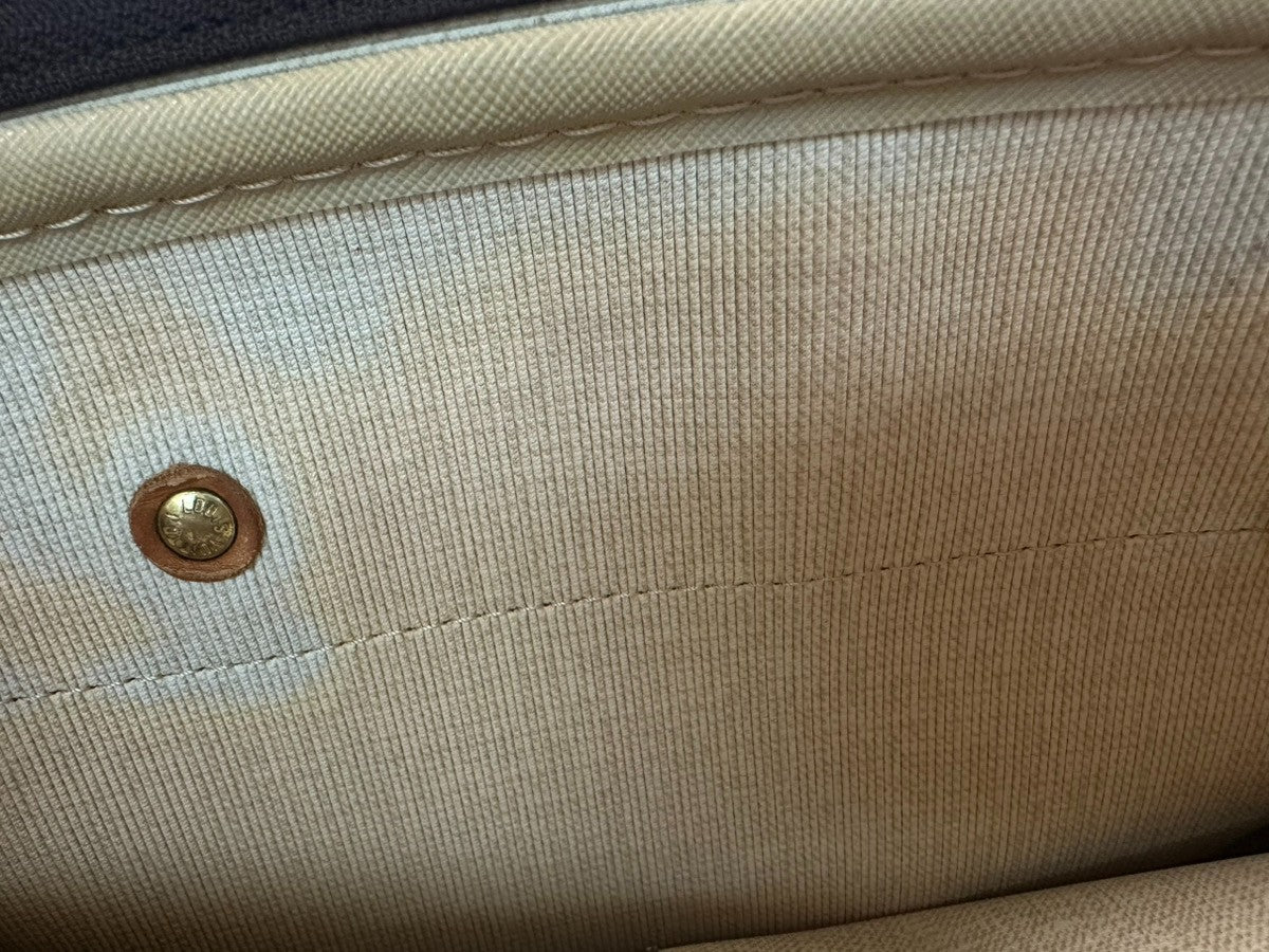 LOUIS VUITTON Alize 24H Travel Hand Bag Monogram Leather Brown M41399 86CA749