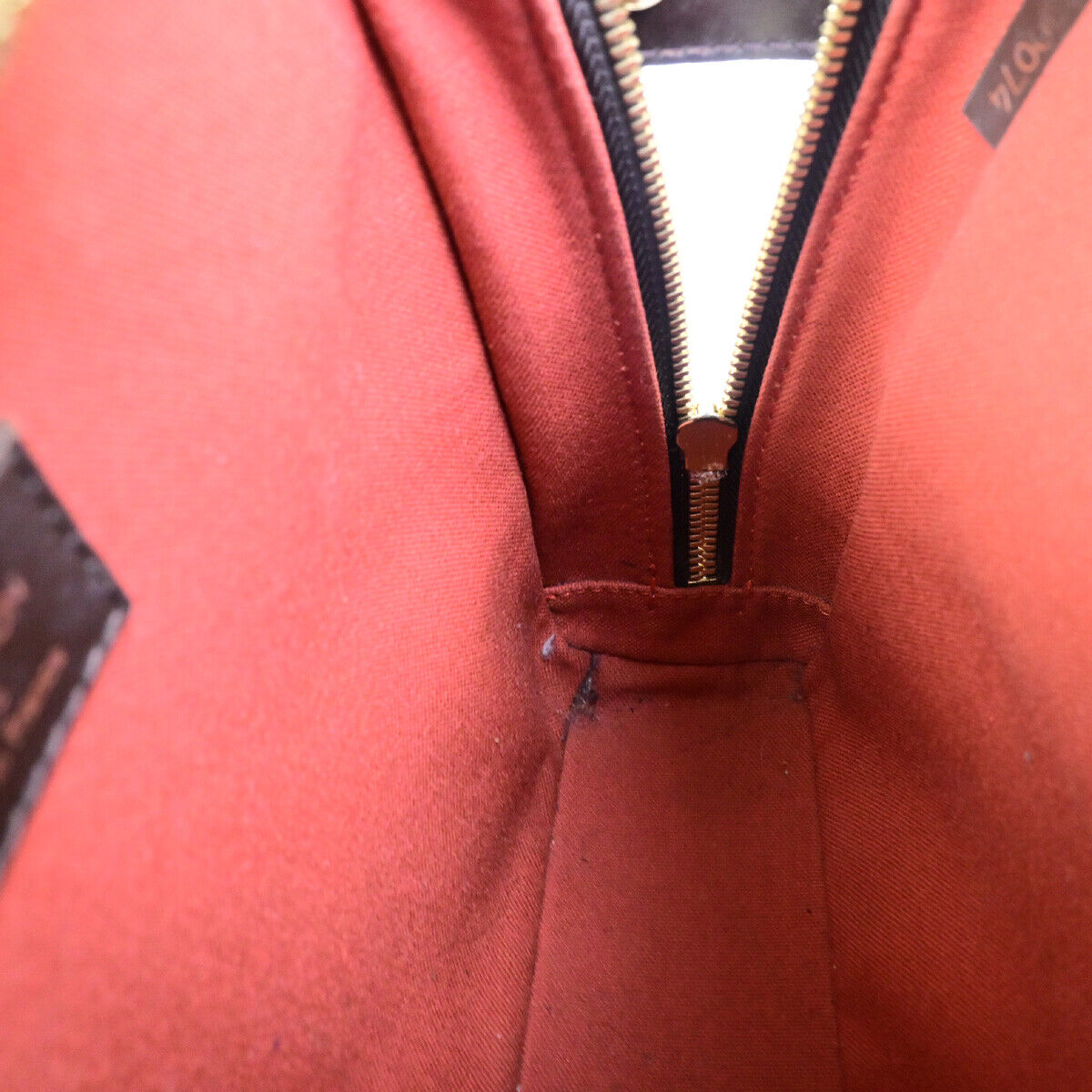 LOUIS VUITTON Olav PM Shoulder Bag Damier Ebene Leather Brown N41442 35YG639