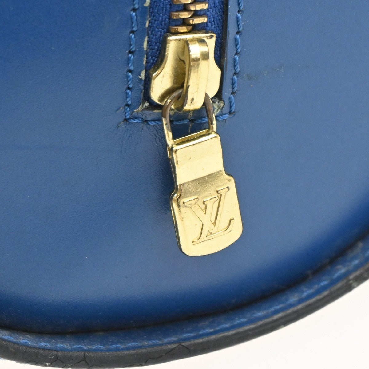 LOUIS VUITTON LV Logo Soufflot Hand Bag Epi Leather Blue France M52225 83YJ139