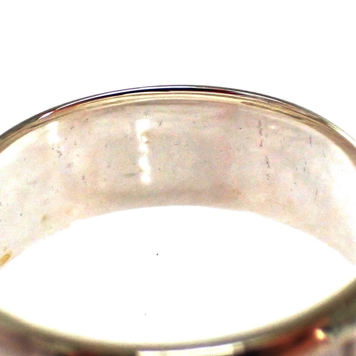 TIFFANY & CO. Logo Atlas Ring Roman Numerals Silver 925 Italy Accessory 08YA030